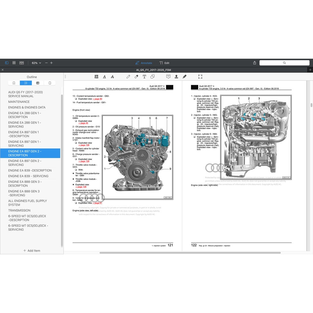 AUDI Q5 FY /80A (2018-2023) SERVICE WORKSHOP MANUAL