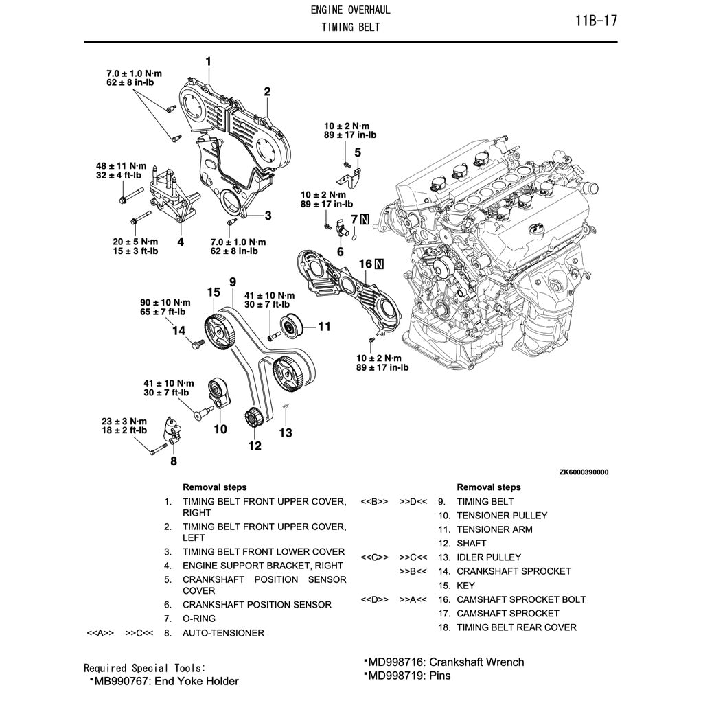 MITSUBISHI OUTLANDER II CW (2006-2012) SERVICE WORKSHOP MANUAL
