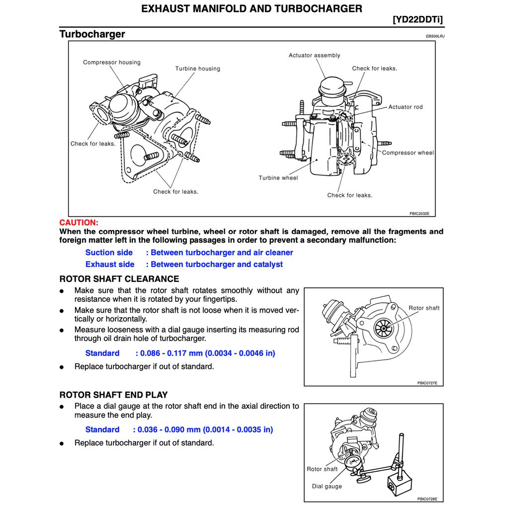 NISSAN X-TRAIL T30 (2001-2008) SERVICE WORKSHOP MANUAL