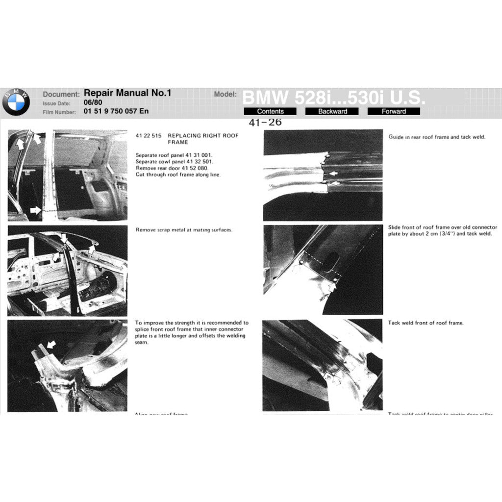 BMW 5 SERIES E28 (1982-1988) SERVICE WORKSHOP MANUAL