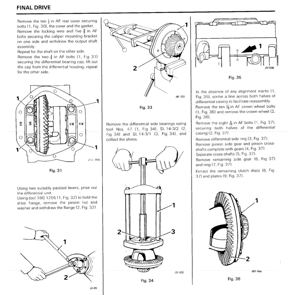 JAGUAR XJ-S(C) 3.6L (1981-1991) REPAIR OPERATION MANUAL (ROM)