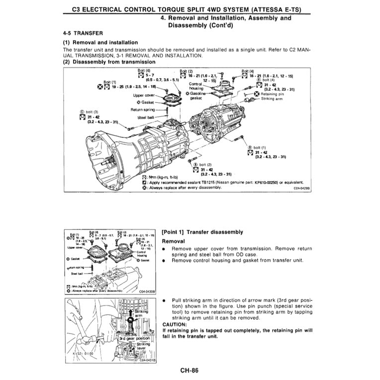 NISSAN SKYLINE GT-R R32 (1989-1994) SERVICE WORKSHOP MANUAL