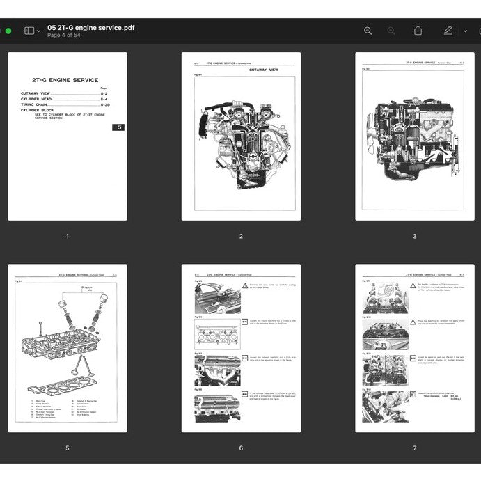 [CLASSIC] TOYOTA "T" SERIES ENGINE (1978-1988) REPAIR MANUAL
