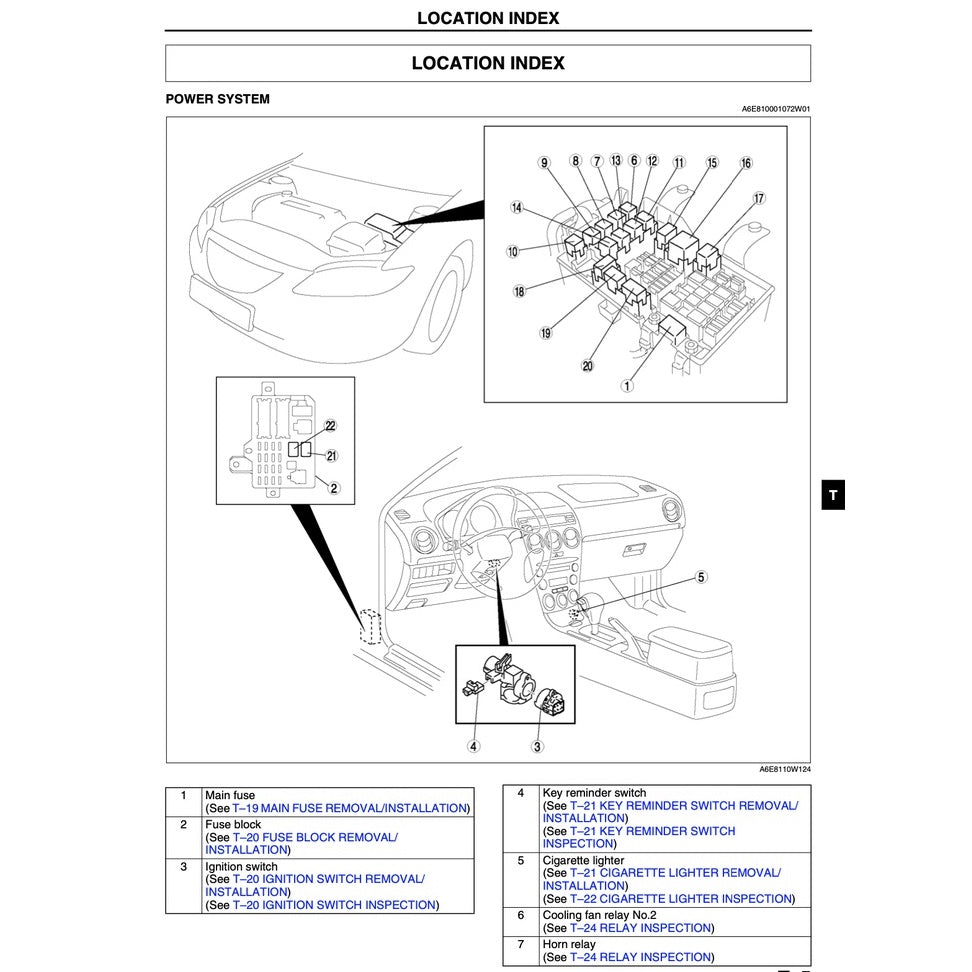 MAZDA 6 GG (2002-2007) SERVICE WORKSHOP MANUAL