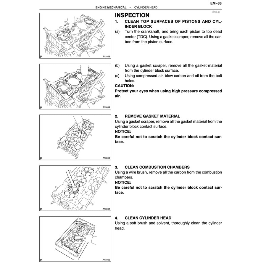 TOYOTA  ESTIMA/PREVIA ACR30 (2000-2005) SERVICE WORKSHOP MANUAL