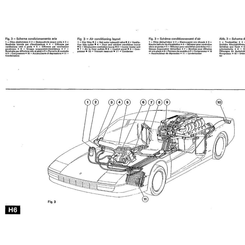 FERRARI TESTAROSSA F110 (1984-1991) SERVICE WORKSHOP MANUAL + PARTS CATALOGUE