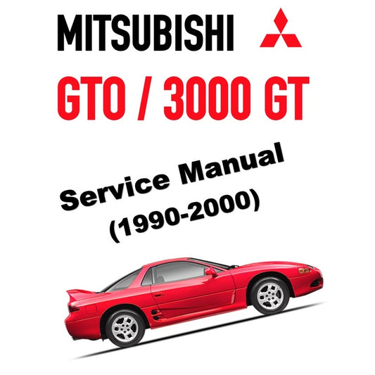 MITSUBISHI GTO / 3000 GT / SPYDER (1990-2000) SERVICE WORKSHOP MANUAL