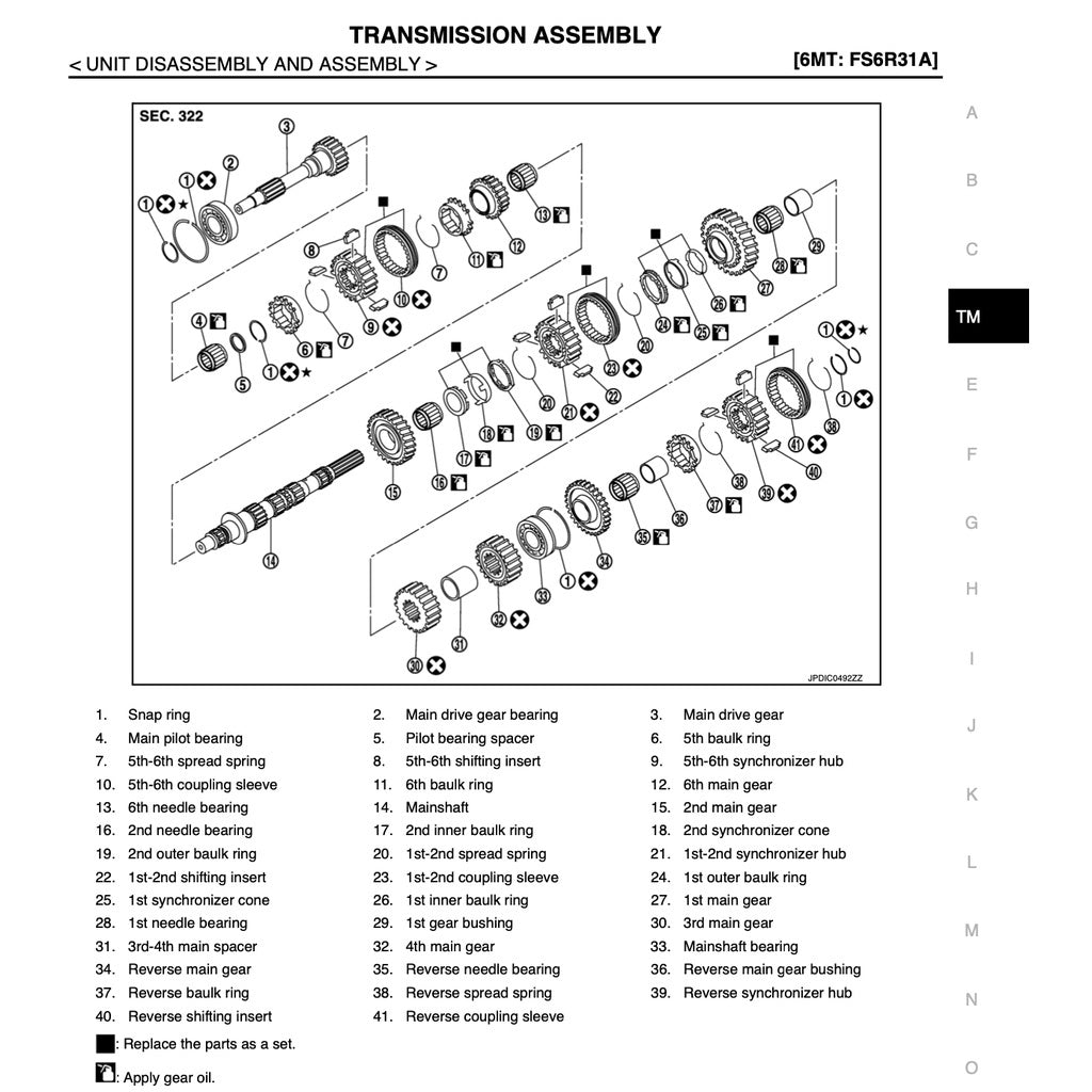 NISSAN 370Z SERIES Z34 (2009-2016) SERVICE WORKSHOP MANUAL