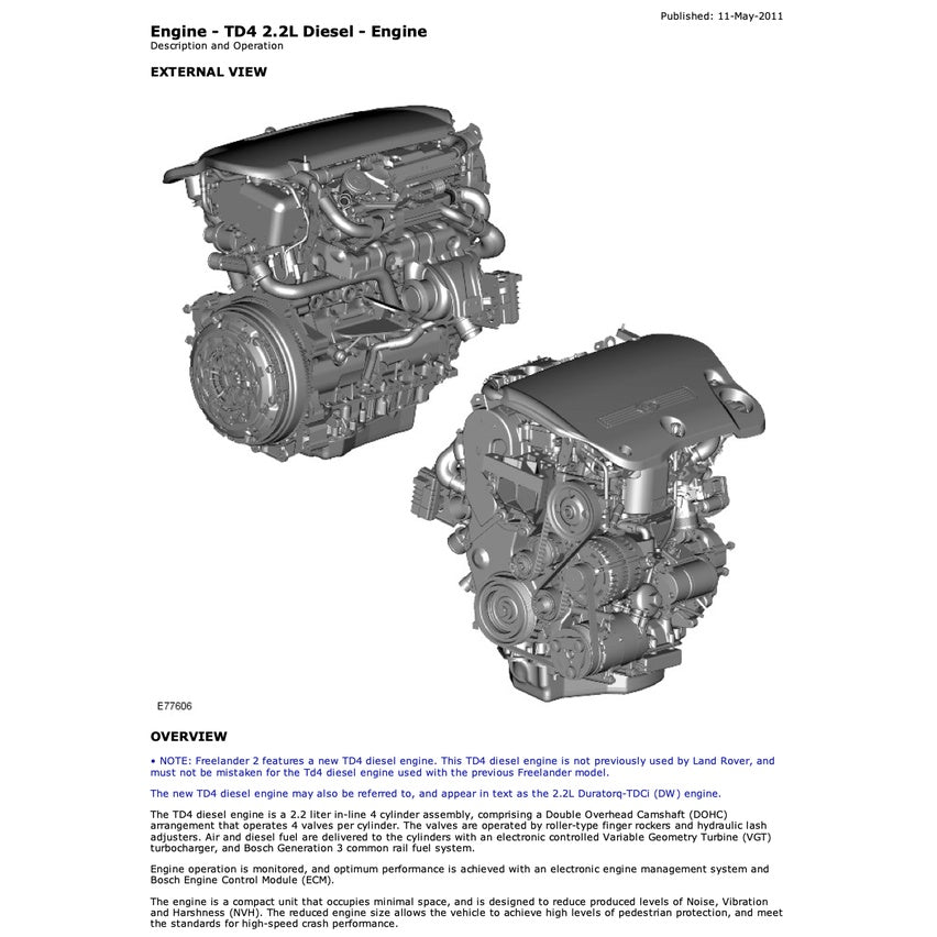 LAND ROVER FREELANDER 2 L359 (2007-2015) SERVICE WORKSHOP MANUAL