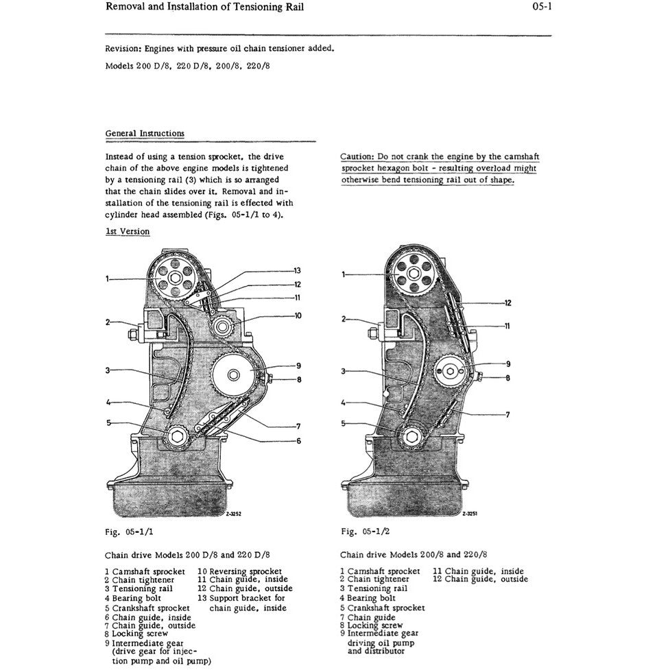 MERCEDES BENZ ENGINE M114 & M130 (1967-1976) SERVICE WORKSHOP MANUAL