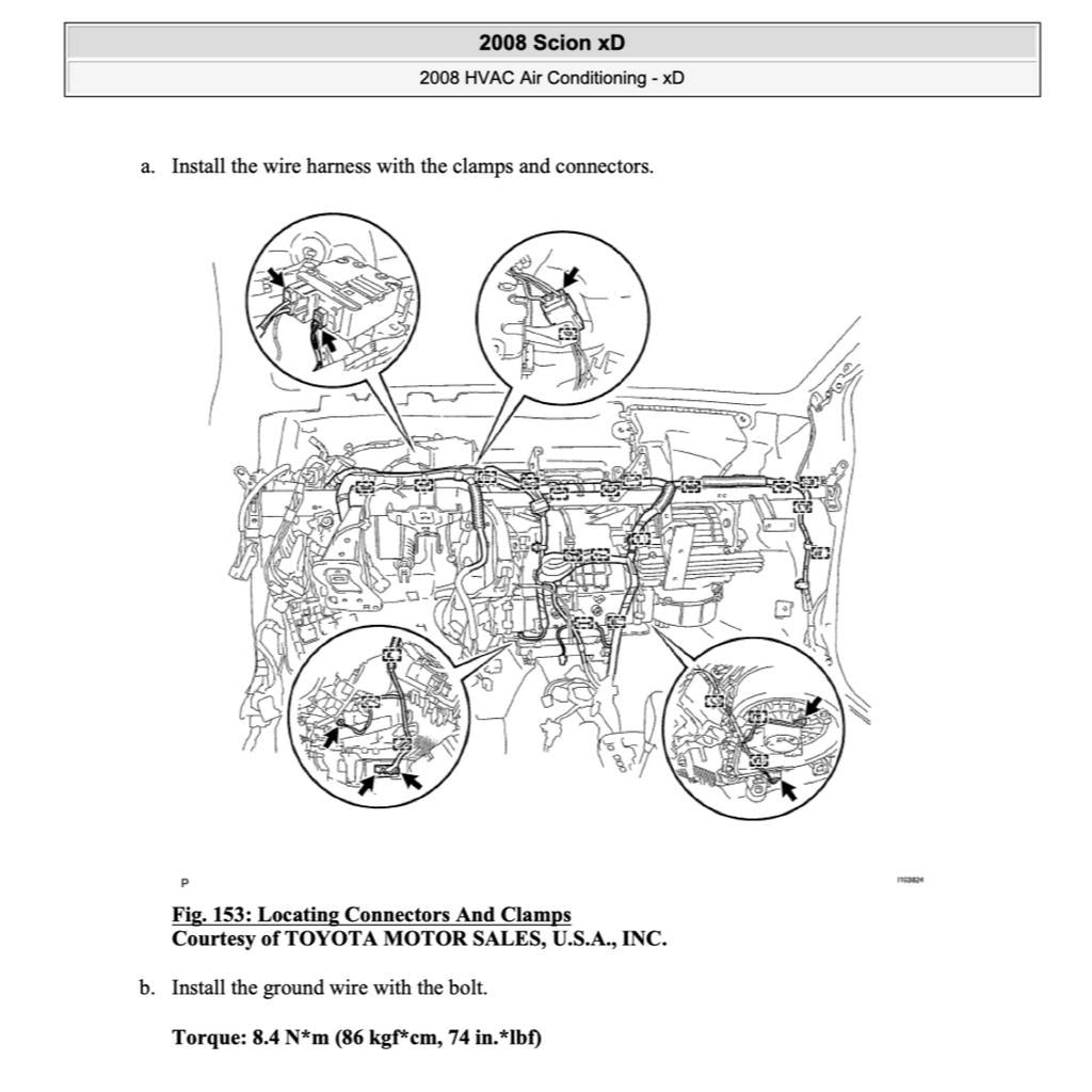 TOYOTA IST SCION XD ZSP110 (20078-2016) SERVICE WORKSHOP MANUAL