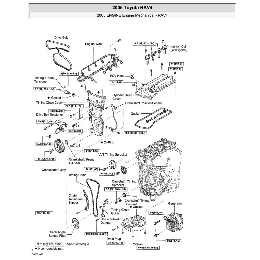 TOYOTA RAV4 XA20 (2000-2005) SERVICE WORKSHOP MANUAL
