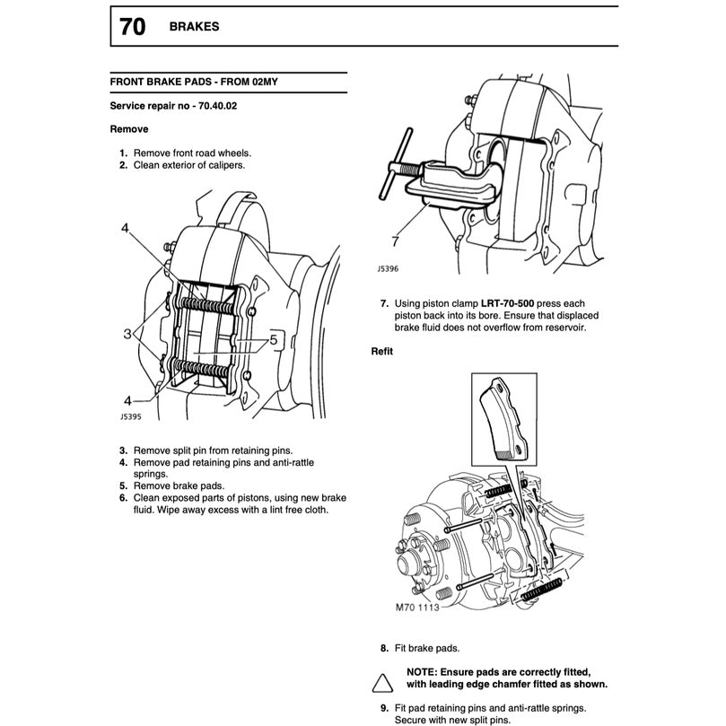 LAND ROVER DEFENDER TD5 (1998-2006) SERVICE WORKSHOP MANUAL