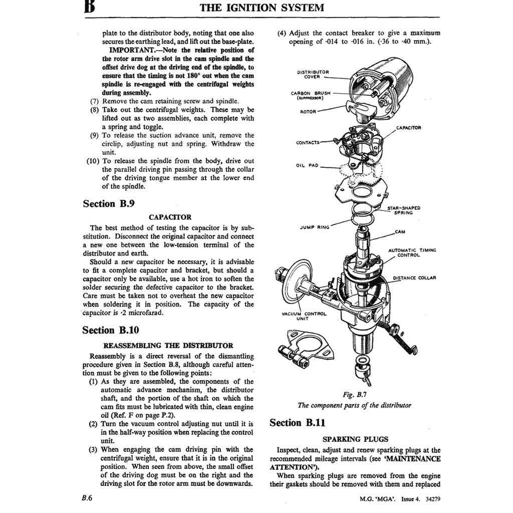 [CLASSIC] MG MGA (1955-1962) SERVICE WORKSHOP MANUAL