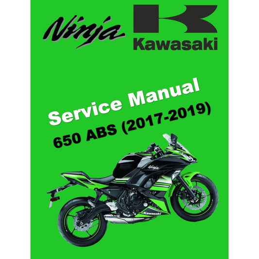 KAWASAKI NINJA 650 ABS (2017-2019) SERVICE WORKSHOP MANUAL + PARTS CATALOGUE + OWNER'S MANUAL