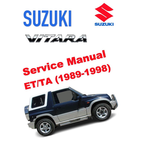 SUZUKI VITARA ET/TA (1989-1998) SERVICE WORKSHOP MANUAL