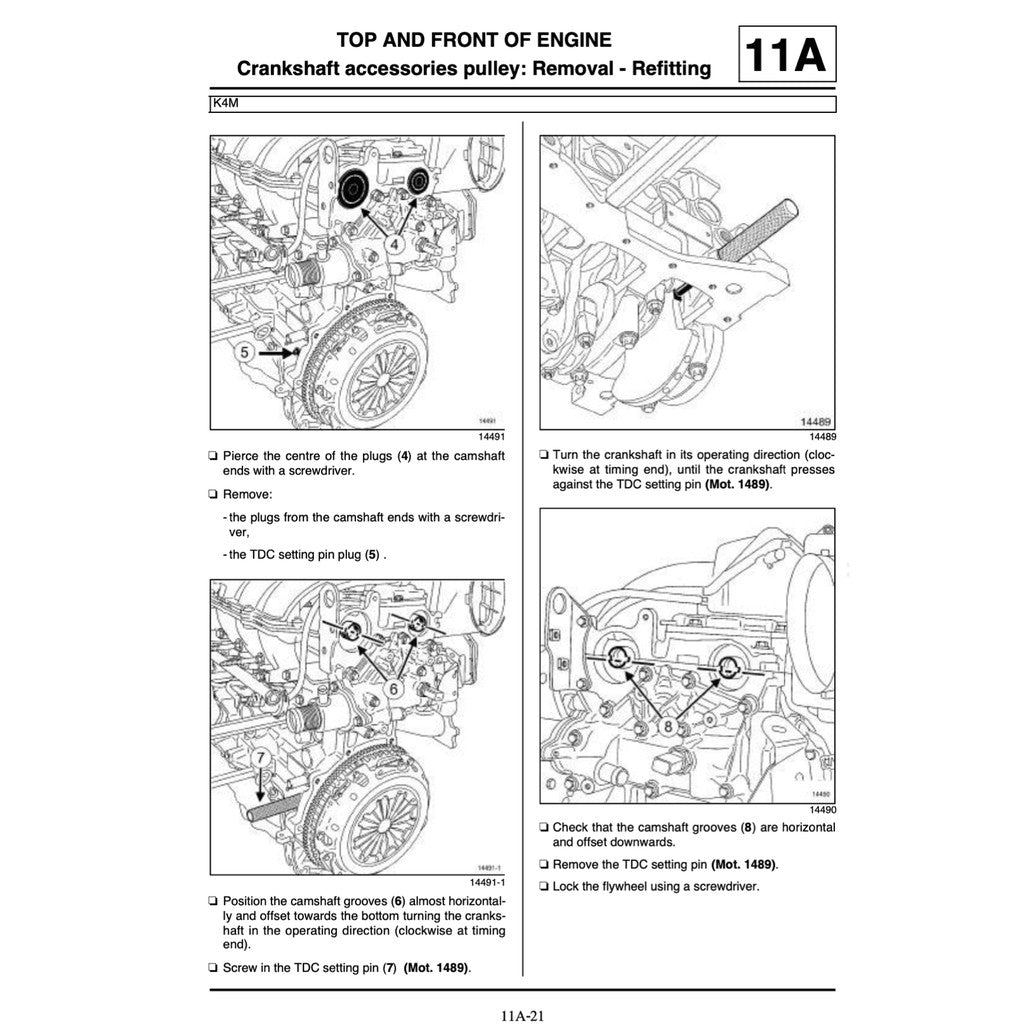 RENAULT KANGOO II X61 FC/FW (2007-2021) SERVICE WORKSHOP MANUAL