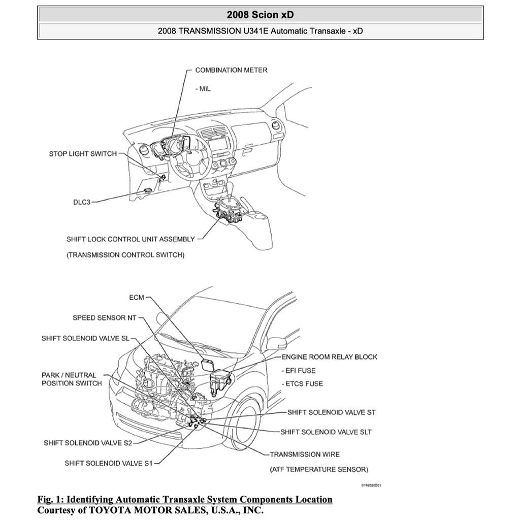 TOYOTA IST SCION XD ZSP110 (20078-2016) SERVICE WORKSHOP MANUAL