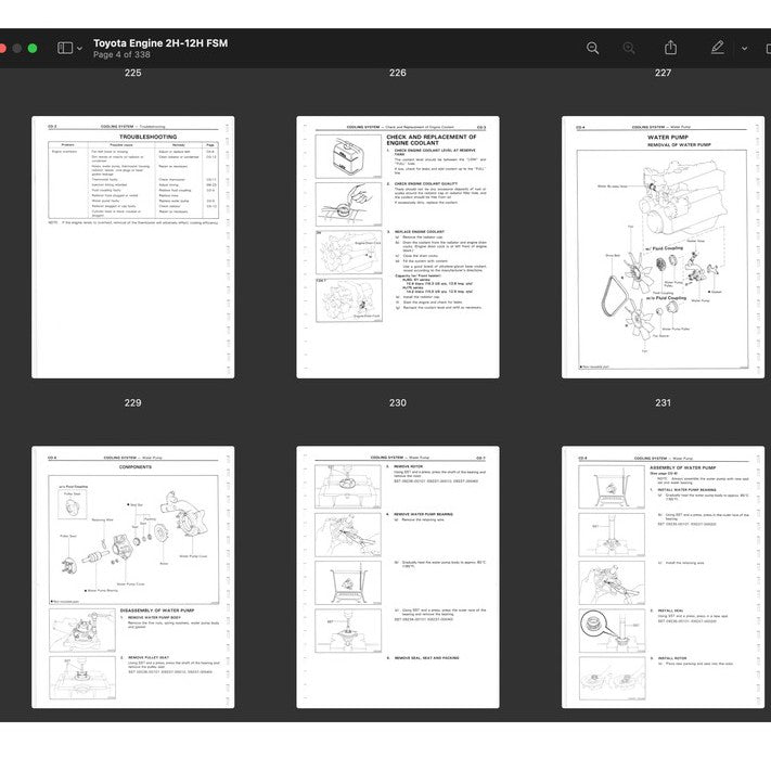 [CLASSIC] TOYOTA "H" SERIES ENGINE (1975-1988) REPAIR MANUAL