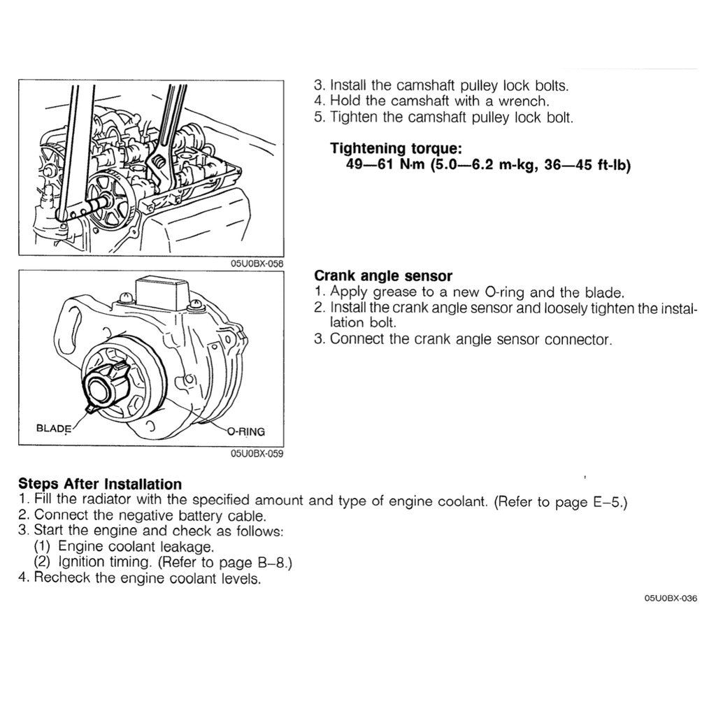 MAZDA MX-5 MIATA NA SERIES (1990) SERVICE WORKSHOP MANUAL