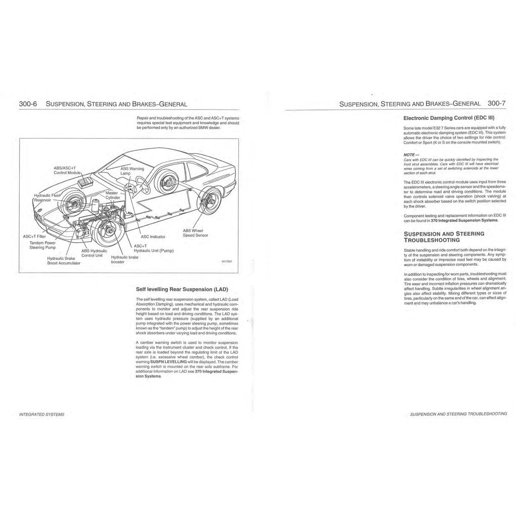 BMW 7 SERIES E32 (1988-1994) WORKSHOP REPAIR SERVICE MANUAL
