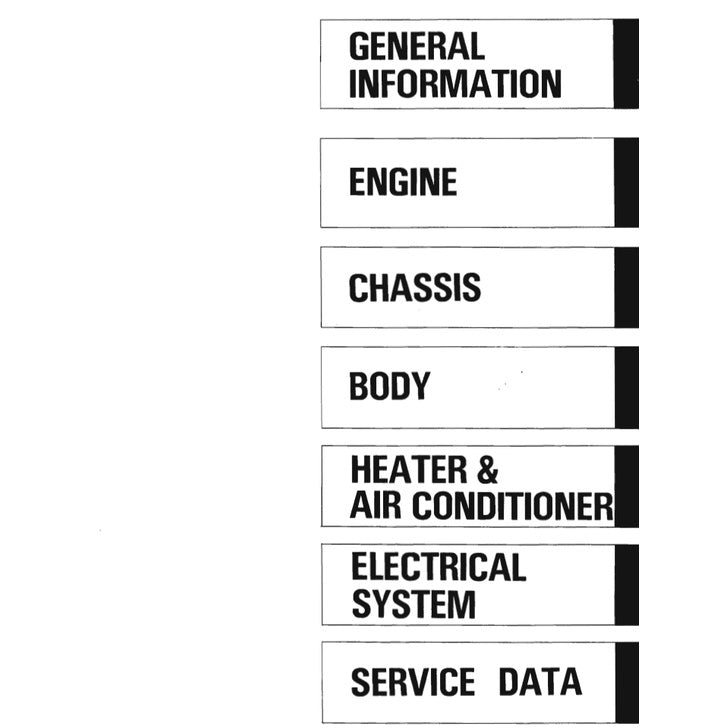 NISSAN SKYLINE GT-R R32 (1989-1994) SERVICE WORKSHOP MANUAL