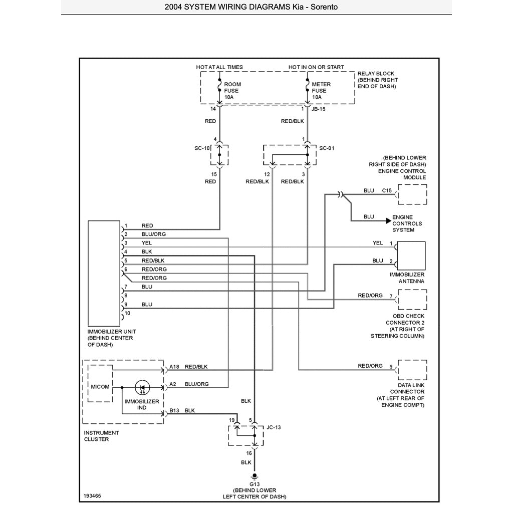 KIA SORENTO BL (2002-2010) SERVICE WORKSHOP MANUAL