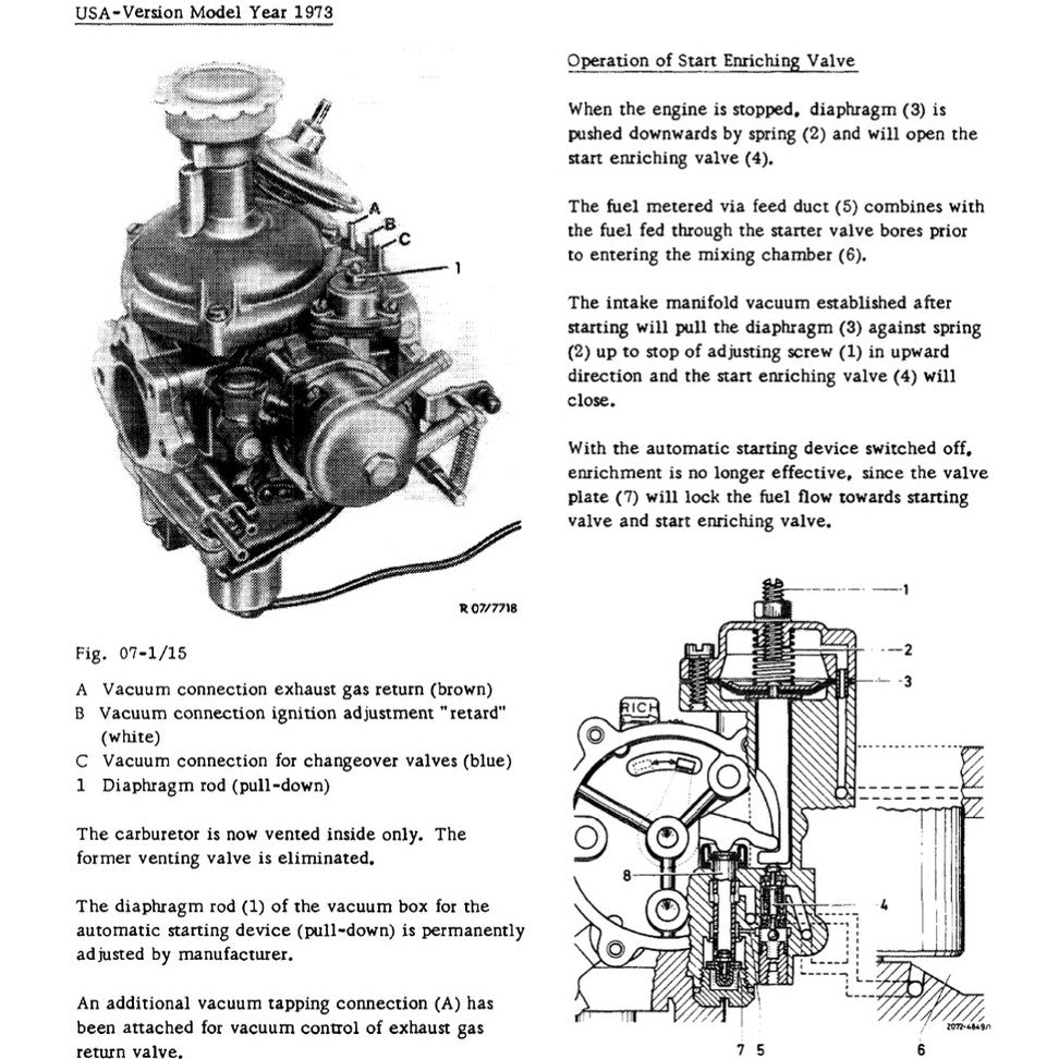 MERCEDES BENZ ENGINE M114 & M130 (1967-1976) SERVICE WORKSHOP MANUAL