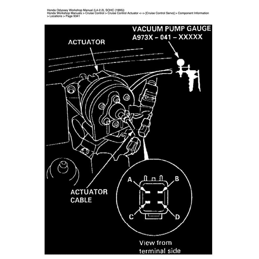 HONDA ODYSSEY RA 1/2/3/4/5 (1994-1999) SERVICE WORKSHOP MANUAL