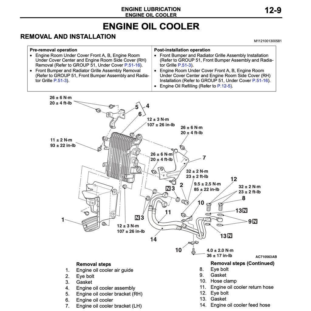 MITSUBISHI LANCER EVO X (2008-2102) SERVICE WORKSHOP MANUAL