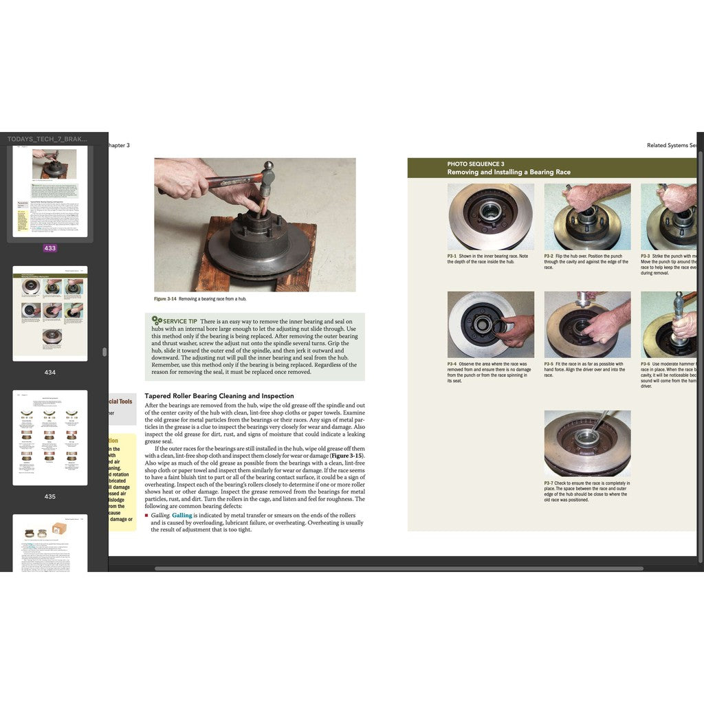 TODAY'S TECHNICIAN: AUTOMOTIVE BRAKE SYSTEMS - TRAINING & WORKSHOP MANUALS