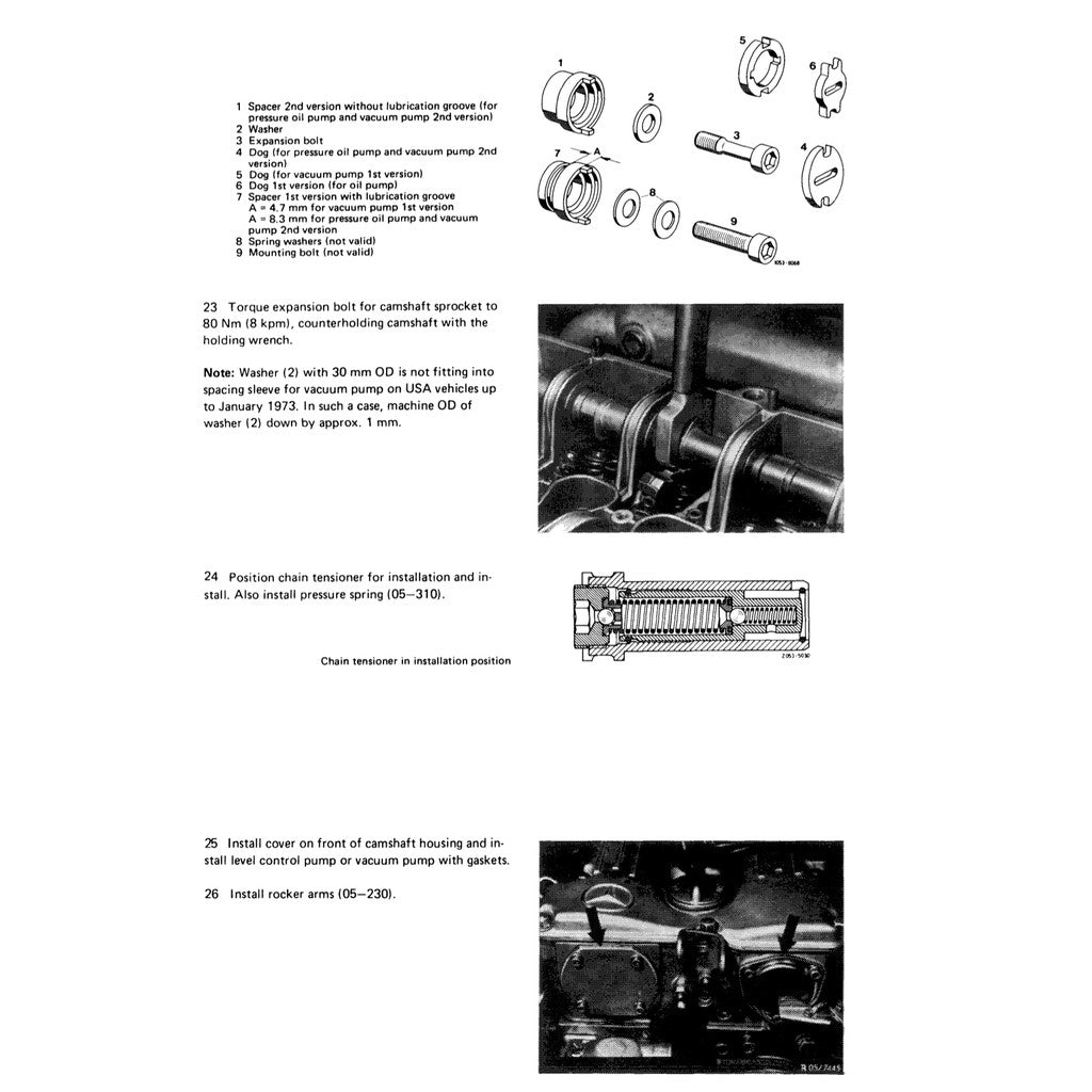 MERCEDES-BENZ ENGINE M110 (1980–1996) SERVICE WORKSHOP MANUAL