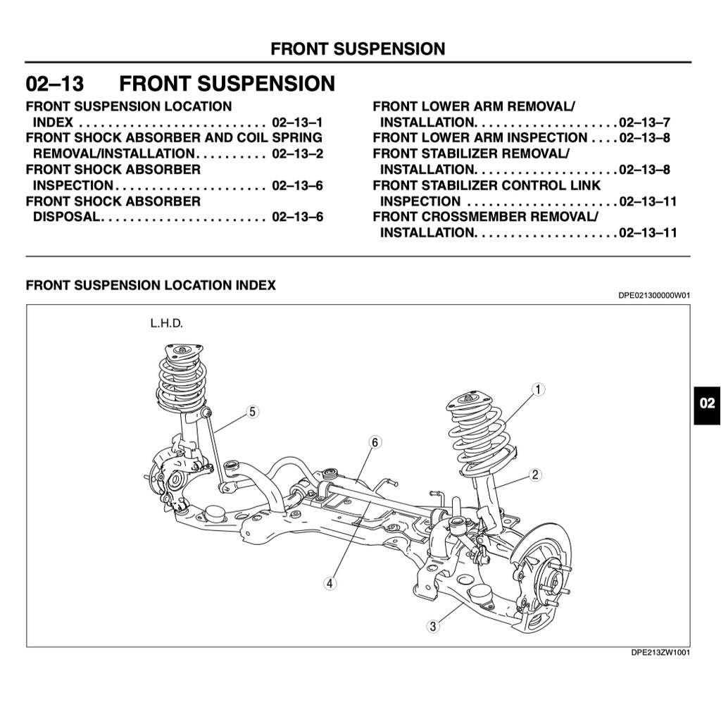 MAZDA 5 CR (2004-2010) SERVICE WORKSHOP MANUAL