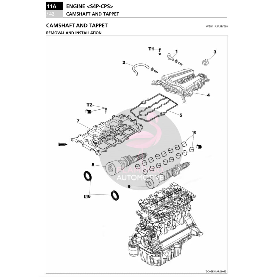 PROTON CAMPRO S4P-CPS ENGINE SERVICE WORKSHOP MANUAL / PROTON GEN2 / WAJA / SATRIA NEO /EXORA