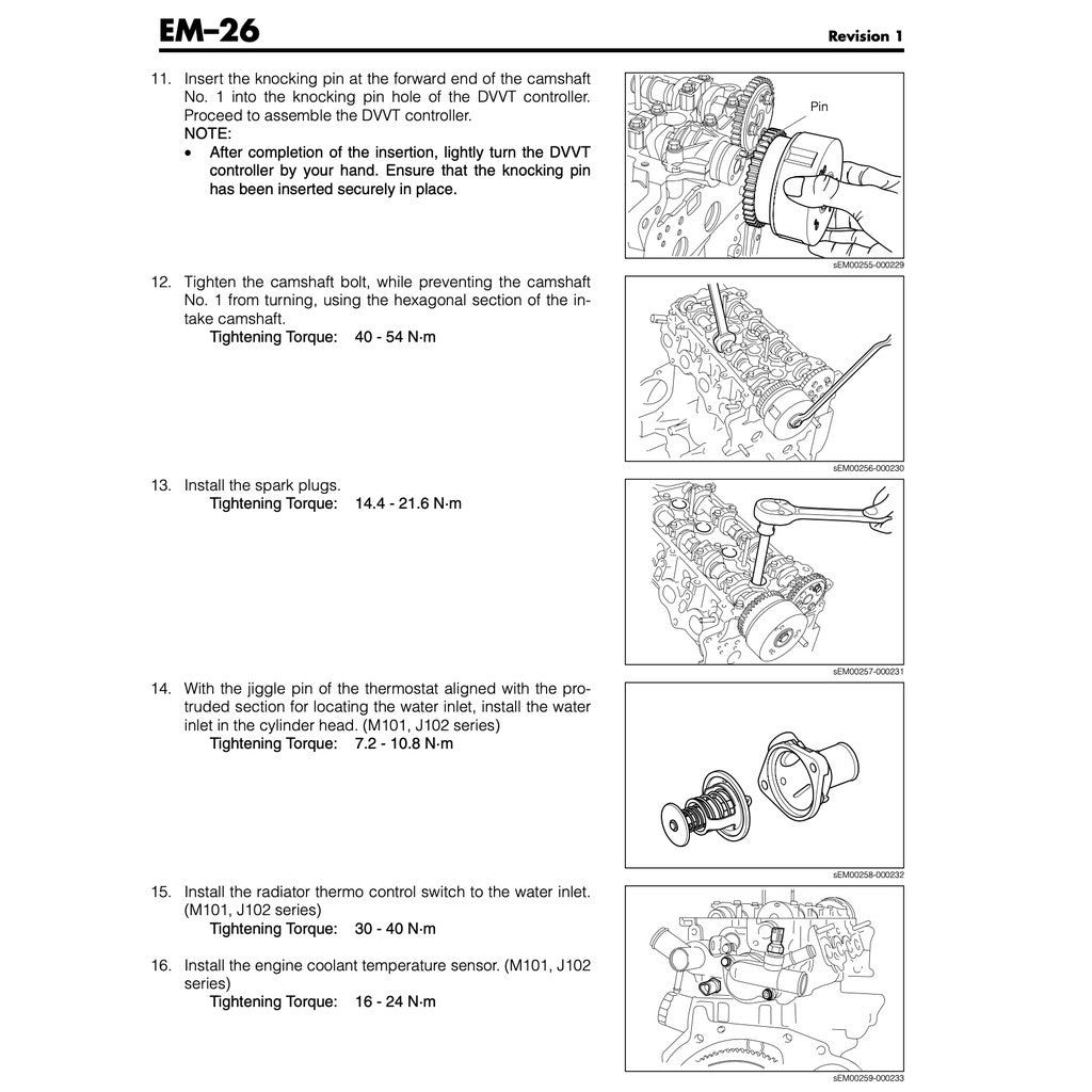 TOYOTA RUSH J200/F700 (2006-2016) SERVICE WORKSHOP MANUAL