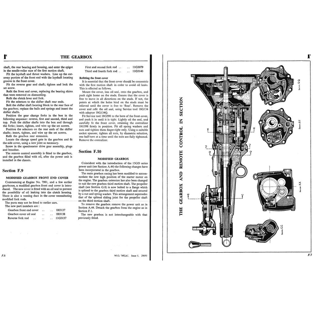 [CLASSIC] MG MGA (1955-1962) SERVICE WORKSHOP MANUAL
