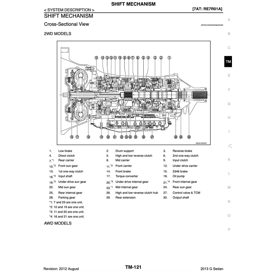 INFINITI G37 (2007-2015) SERVICE WORKSHOP MANUAL