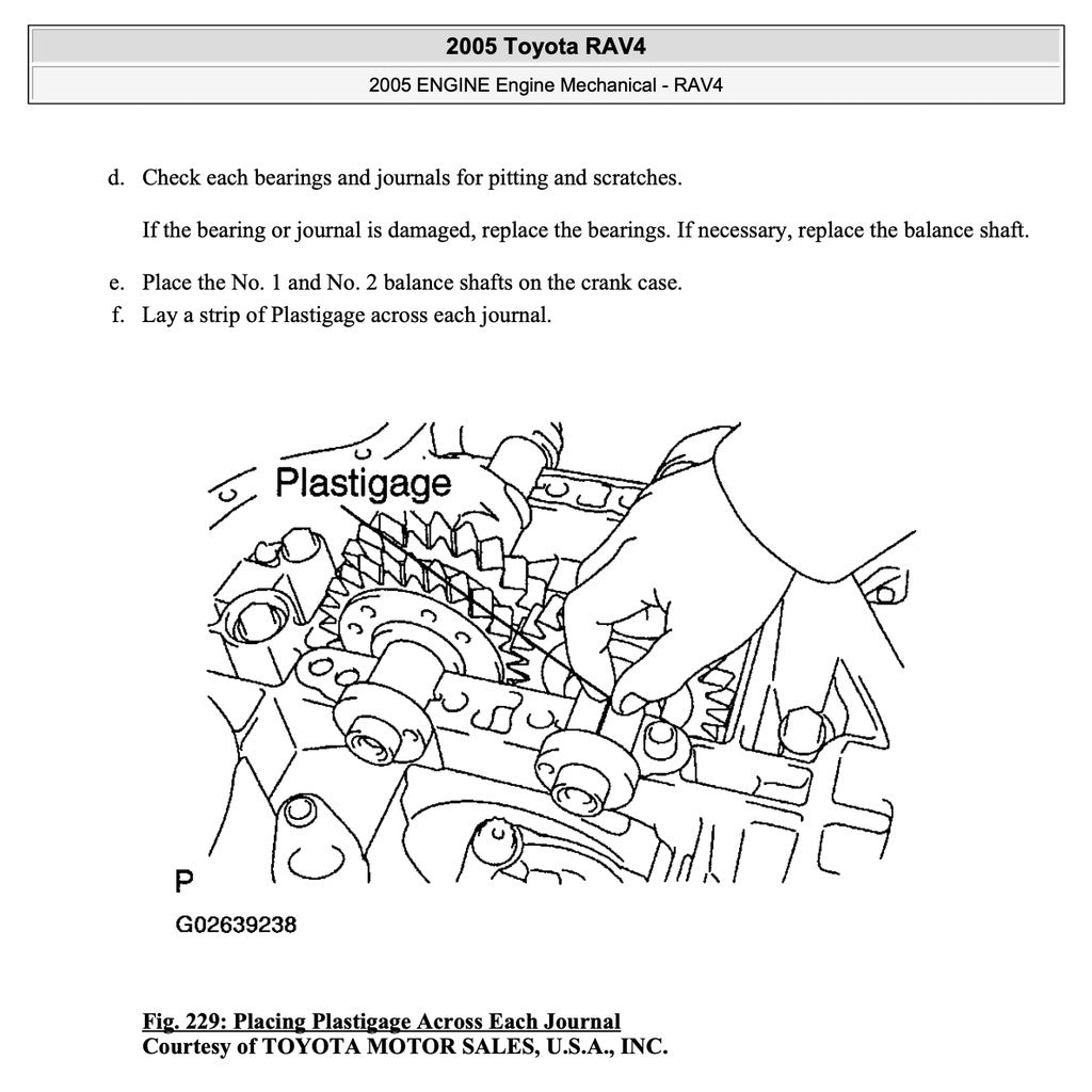 TOYOTA RAV4 XA20 (2000-2005) SERVICE WORKSHOP MANUAL