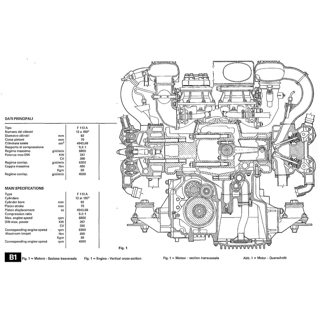 FERRARI TESTAROSSA F110 (1984-1991) SERVICE WORKSHOP MANUAL + PARTS CATALOGUE