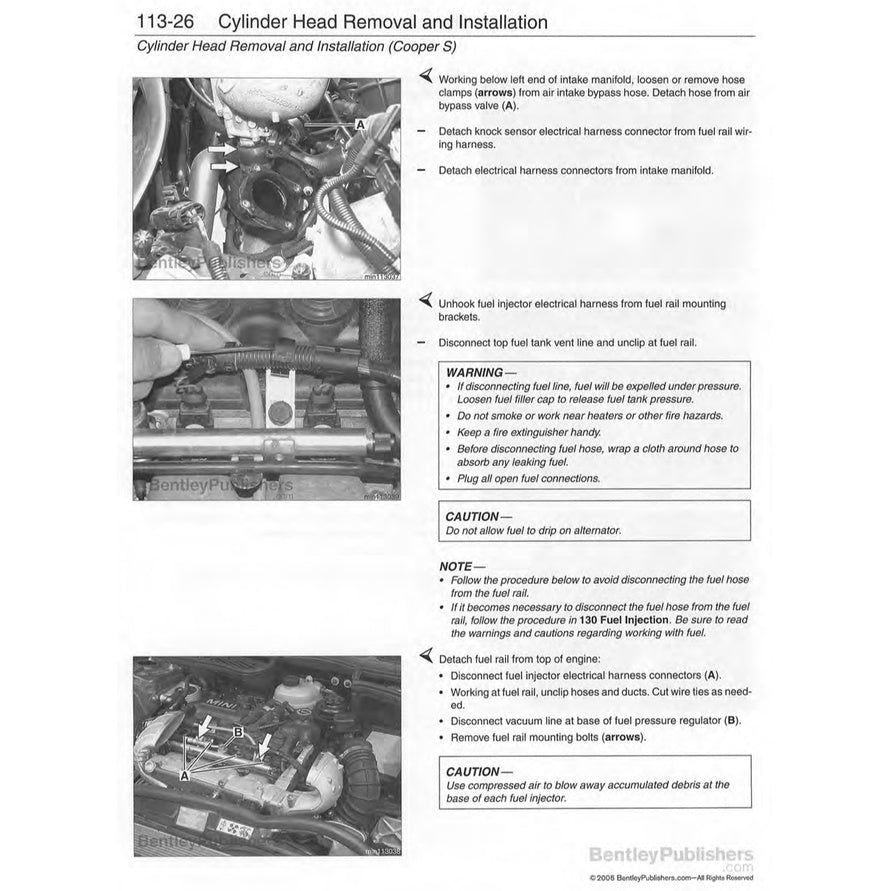 MINI COOPER S R50 R52 R53 JCW (2001-2006) WORKSHOP SERVICE REPAIR MANUAL