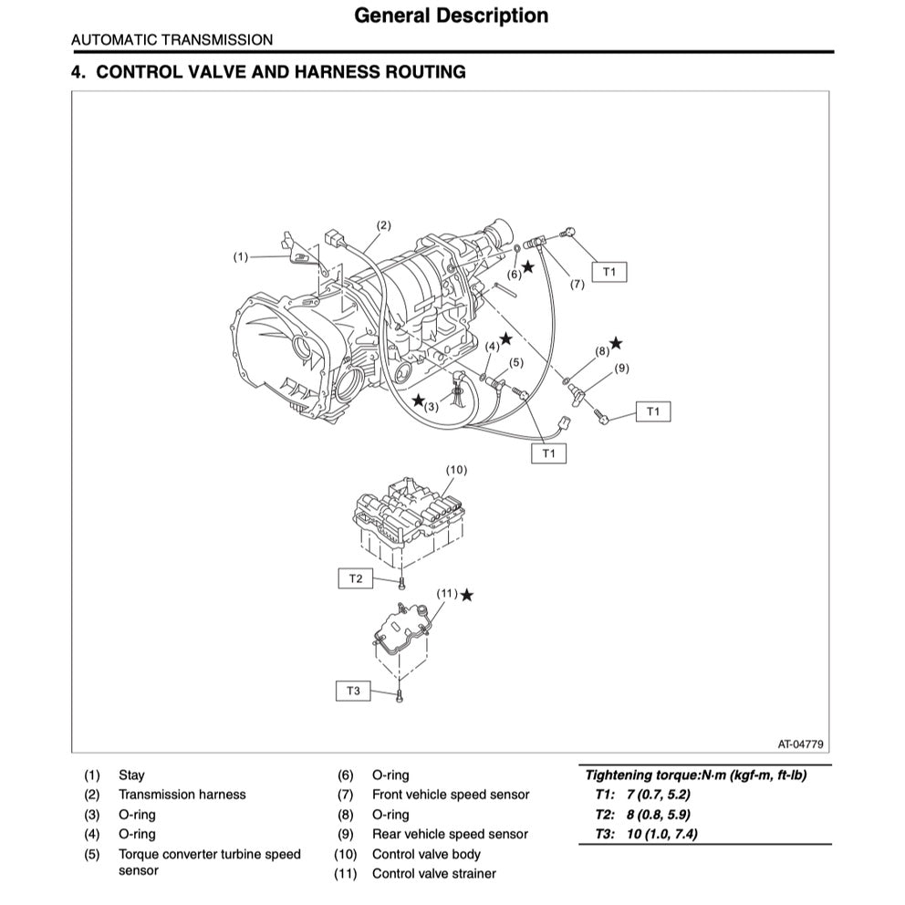 SUBARU FORESTER SH (2009-2013) SERVICE WORKSHOP MANUAL