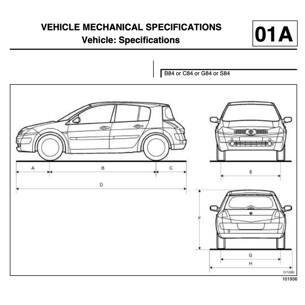 RENAULT MEGANE II X84 (2003-2009) SERVICE WORKSHOP MANUAL