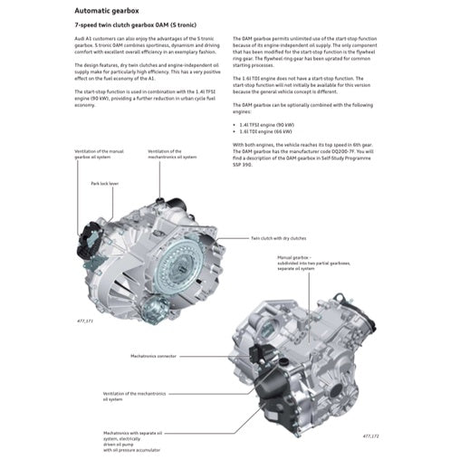 AUDI A1 8X (2010-2018) SERVICE WORKSHOP MANUAL