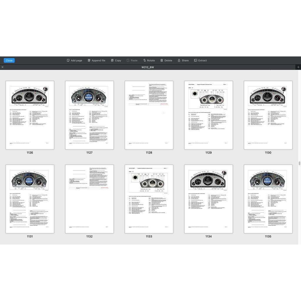 MERCEDES BENZ E-CLASS W212 OM651 (2010-2016) SERVICE WORKSHOP MANUAL