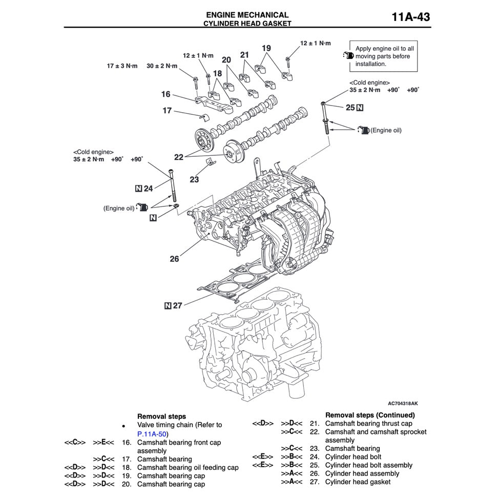 MITSUBISHI OUTLANDER III GF (2013-2018) SERVICE WORKSHOP MANUAL