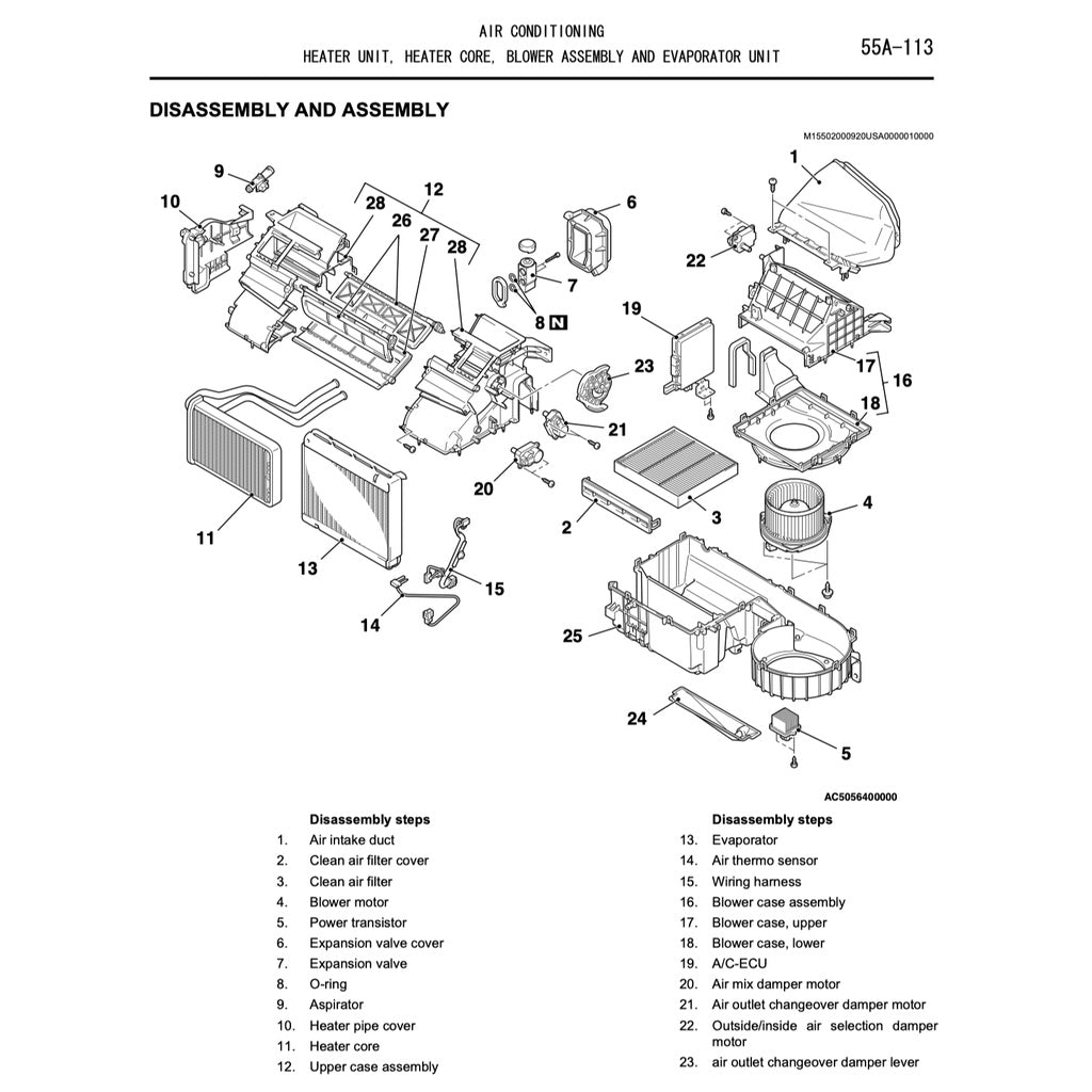 MITSUBISHI OUTLANDER II CW (2006-2012) SERVICE WORKSHOP MANUAL