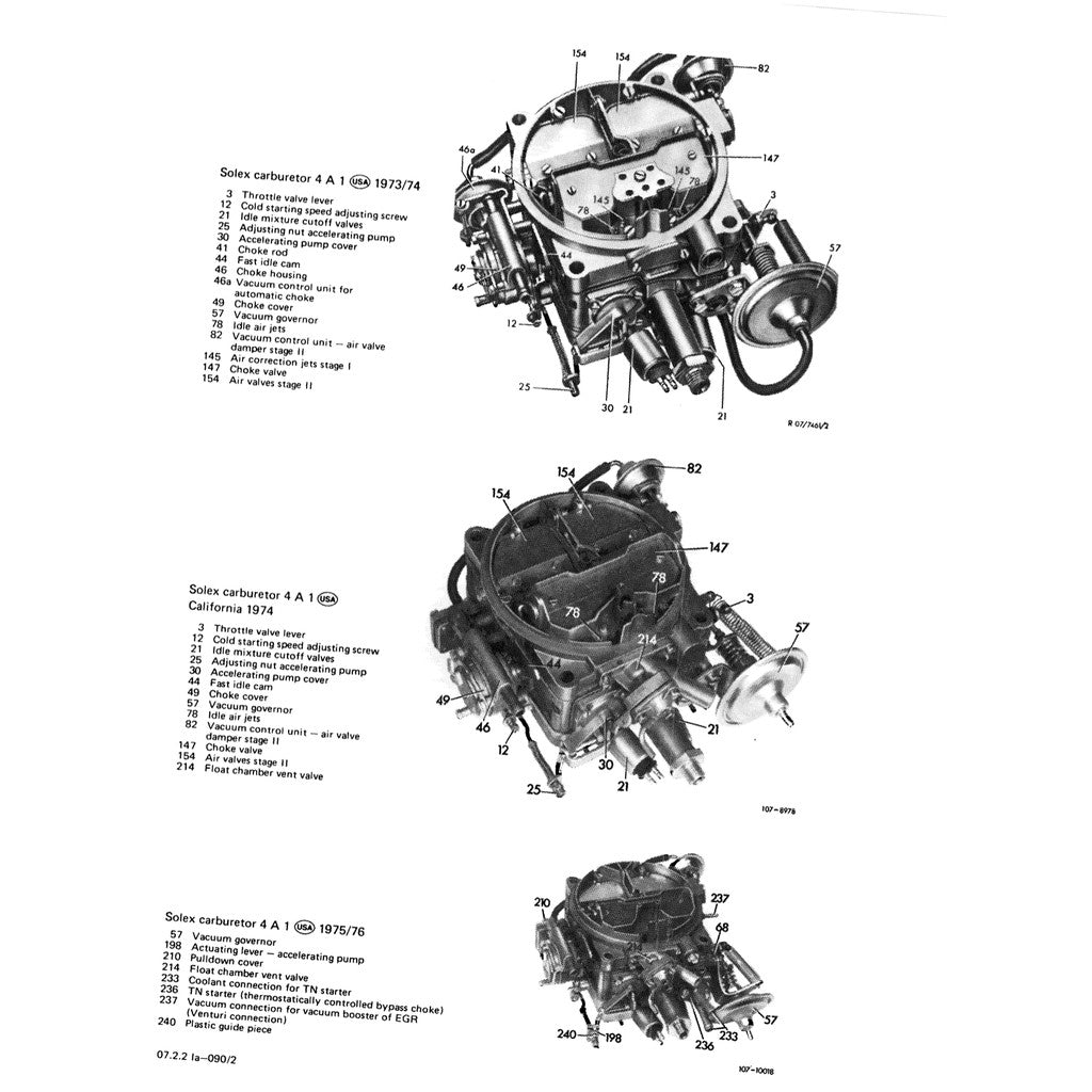 MERCEDES-BENZ ENGINE M110 (1980–1996) SERVICE WORKSHOP MANUAL