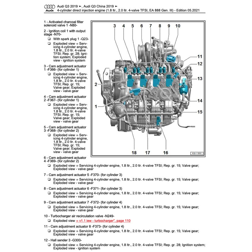 AUDI Q3 F3 (2018+) SERVICE WORKSHOP MANUAL