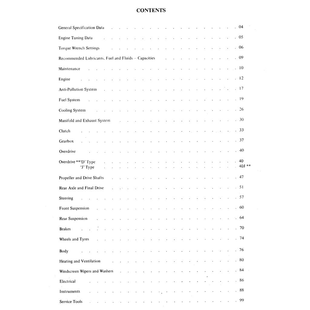 [CLASSIC] TRIUMPH SPITFIRE (1971-1974) FACTORY SERVICE WORKSHOP MANUAL