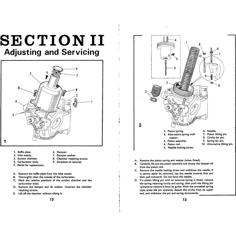 [CLASSIC] TWIN "SU" CARBURETTOR TUNING MANUALS / MINI / AUSTIN / MORRIS / MG / TRIUMPH / JAGUAR / VOLVO